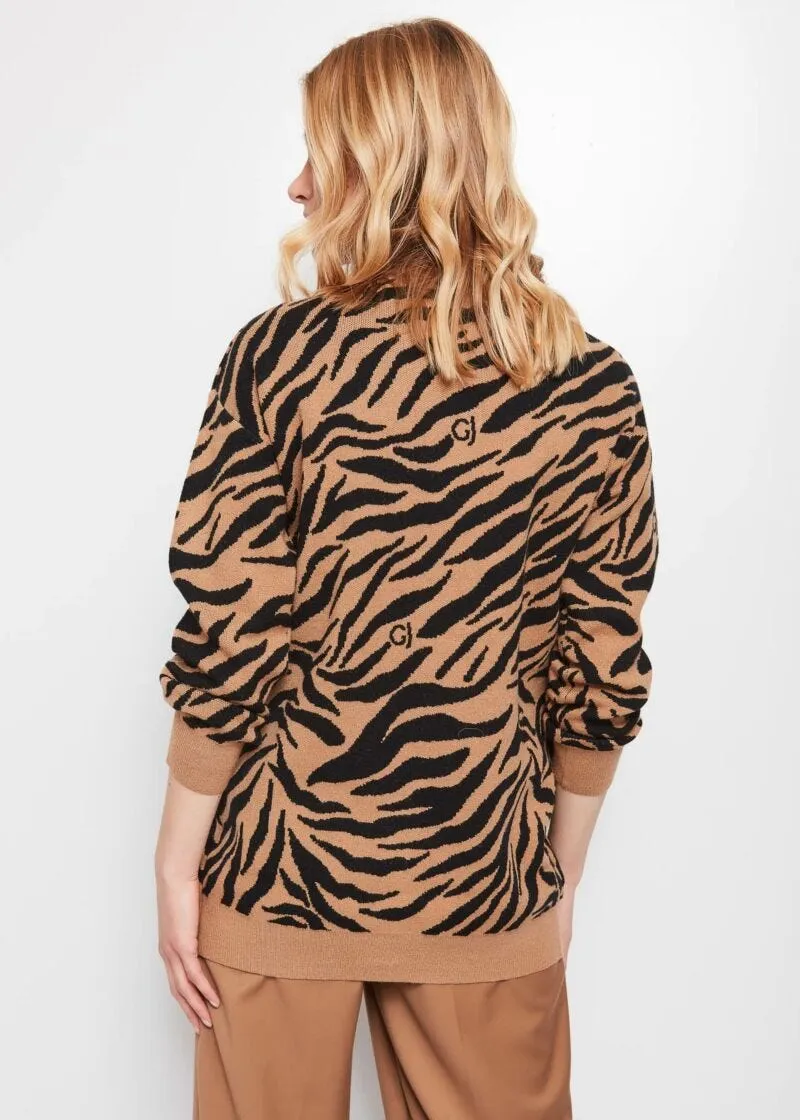 Cardigan animalier