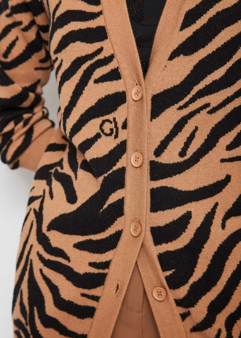 Cardigan animalier