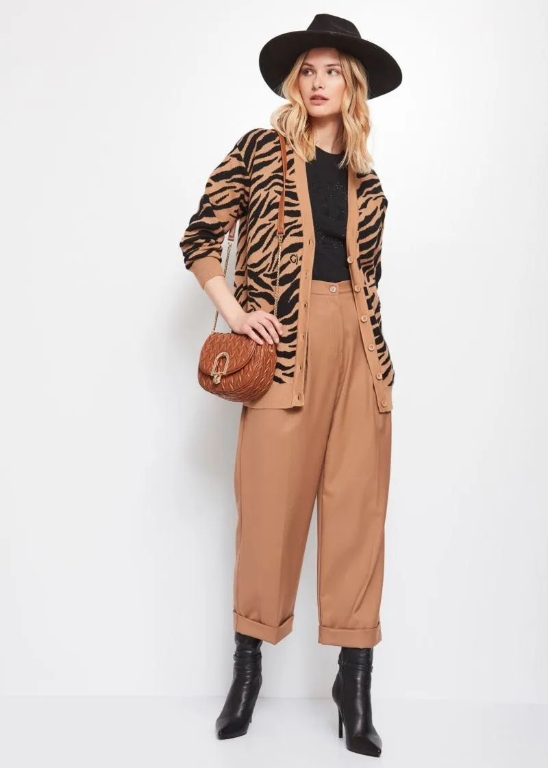 Cardigan animalier