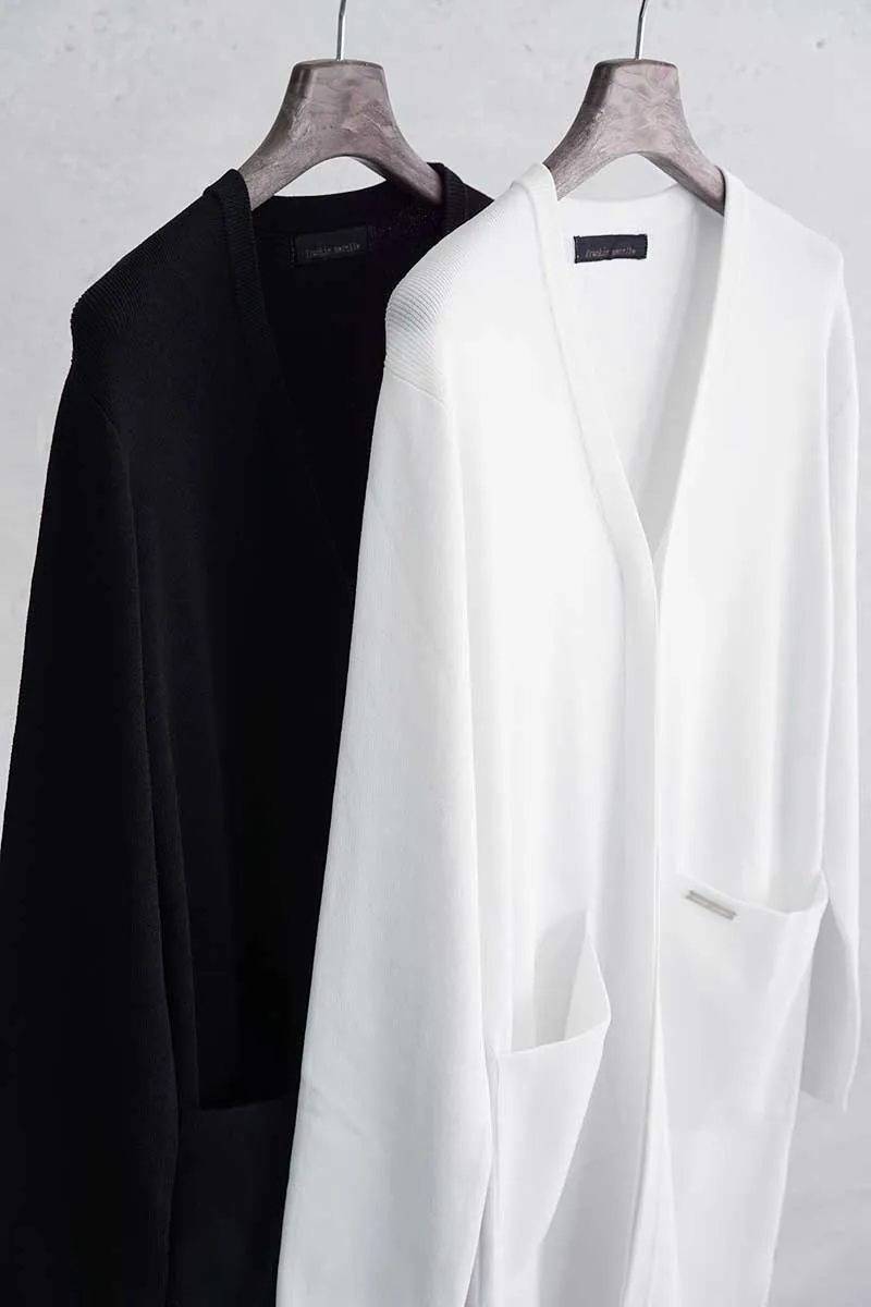 Cardigan bianco con tasche | Frankie Morello
