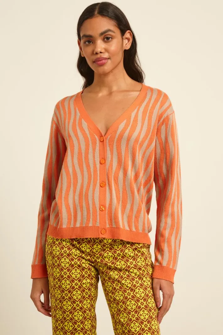 Cardigan jacquard