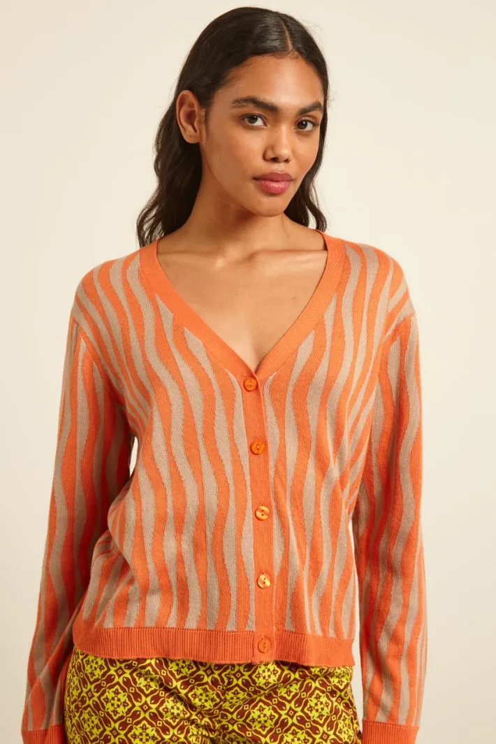 Cardigan jacquard