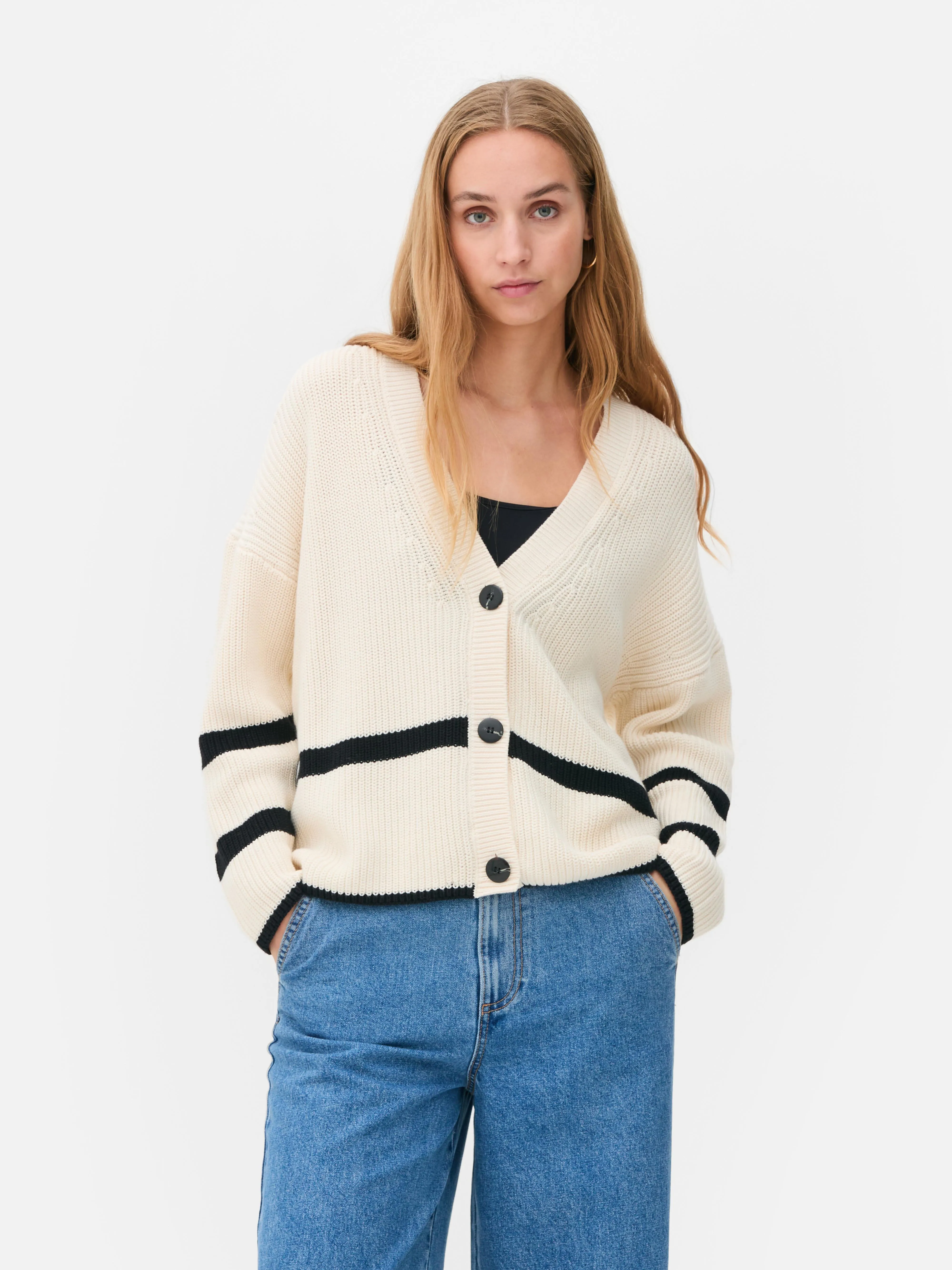 Cardigan oversize lavorato a maglia