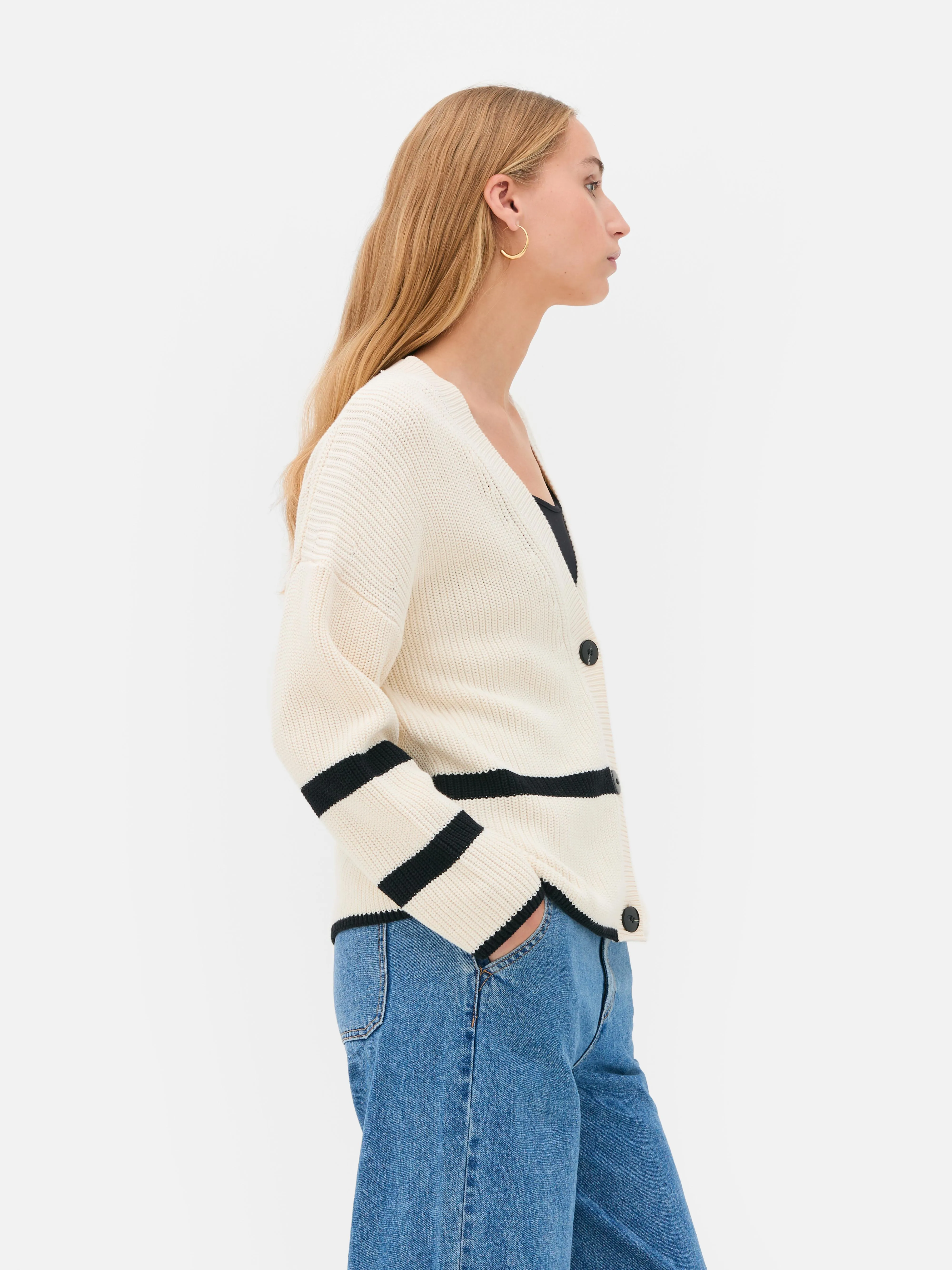 Cardigan oversize lavorato a maglia