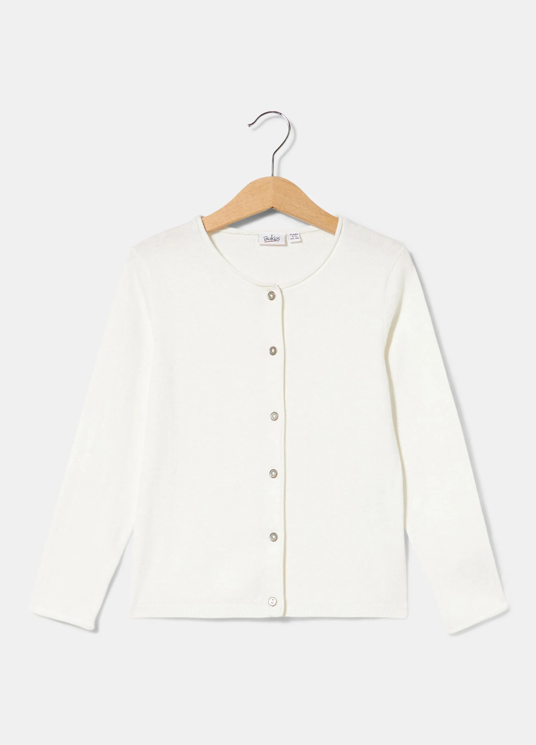 Cardigan tricot in puro cotone bambina
