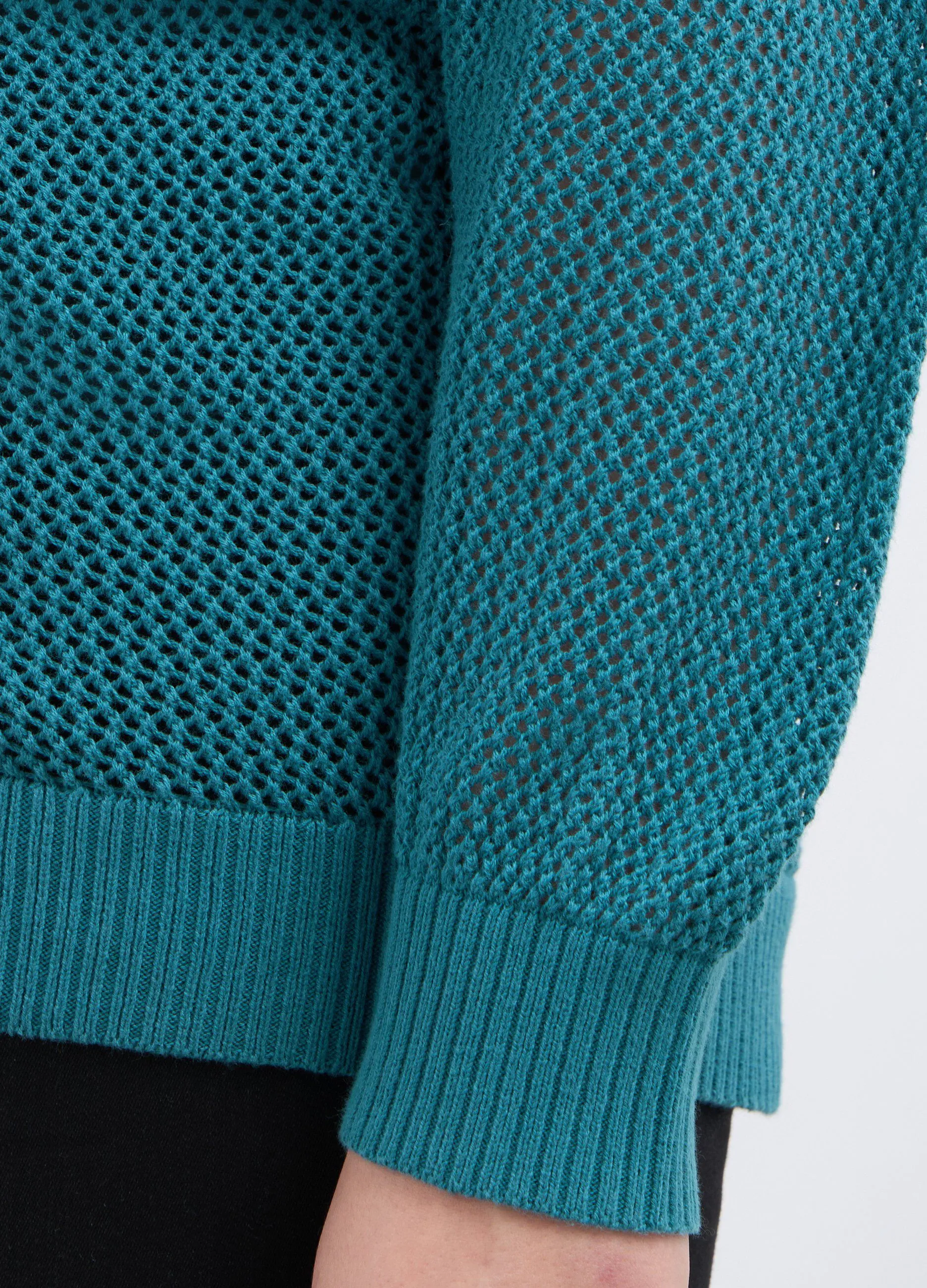 Cardigan tricot in puro cotone donna curvy
