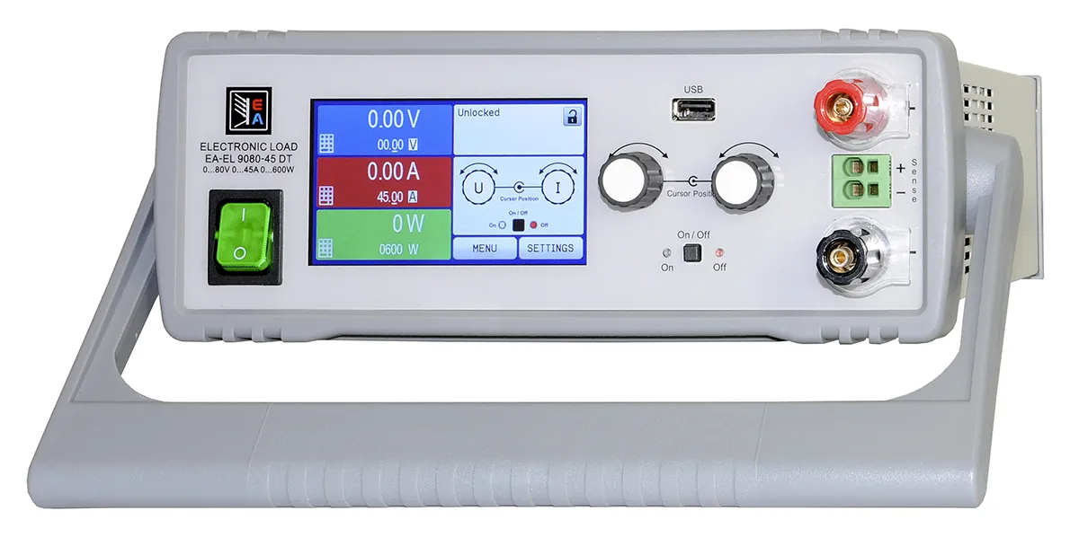 Carico elettronico CC EA Elektro-Automatik, 0 → 450 W., 0 → 10 A, 0 → 360 V.