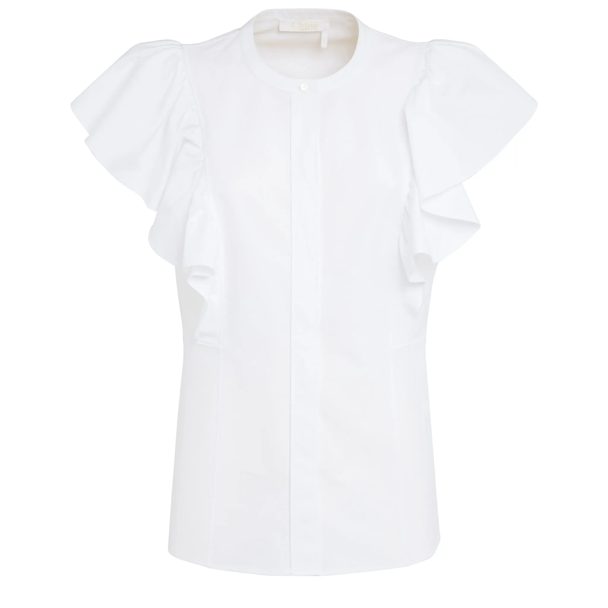 CHLOE  Camicia in cotone bianca