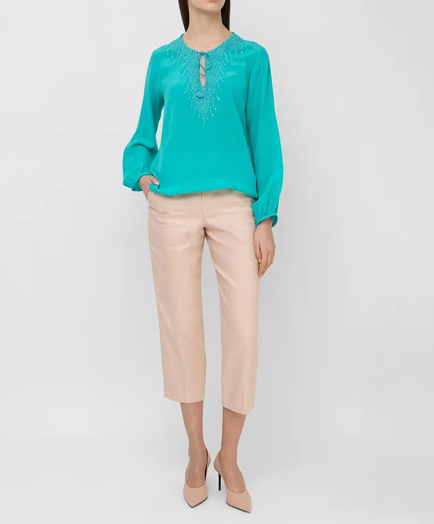 Chloe Pantaloni beige chiaro 17EPA58
