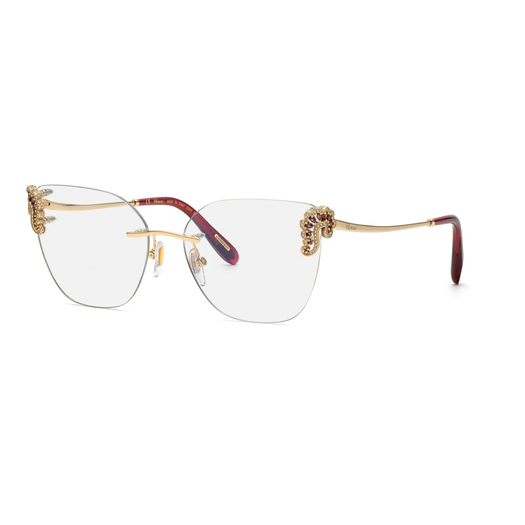   Chopard VCHG04S - 300Y Oro Rosa Lucido | Occhiale Da Vista Donna 