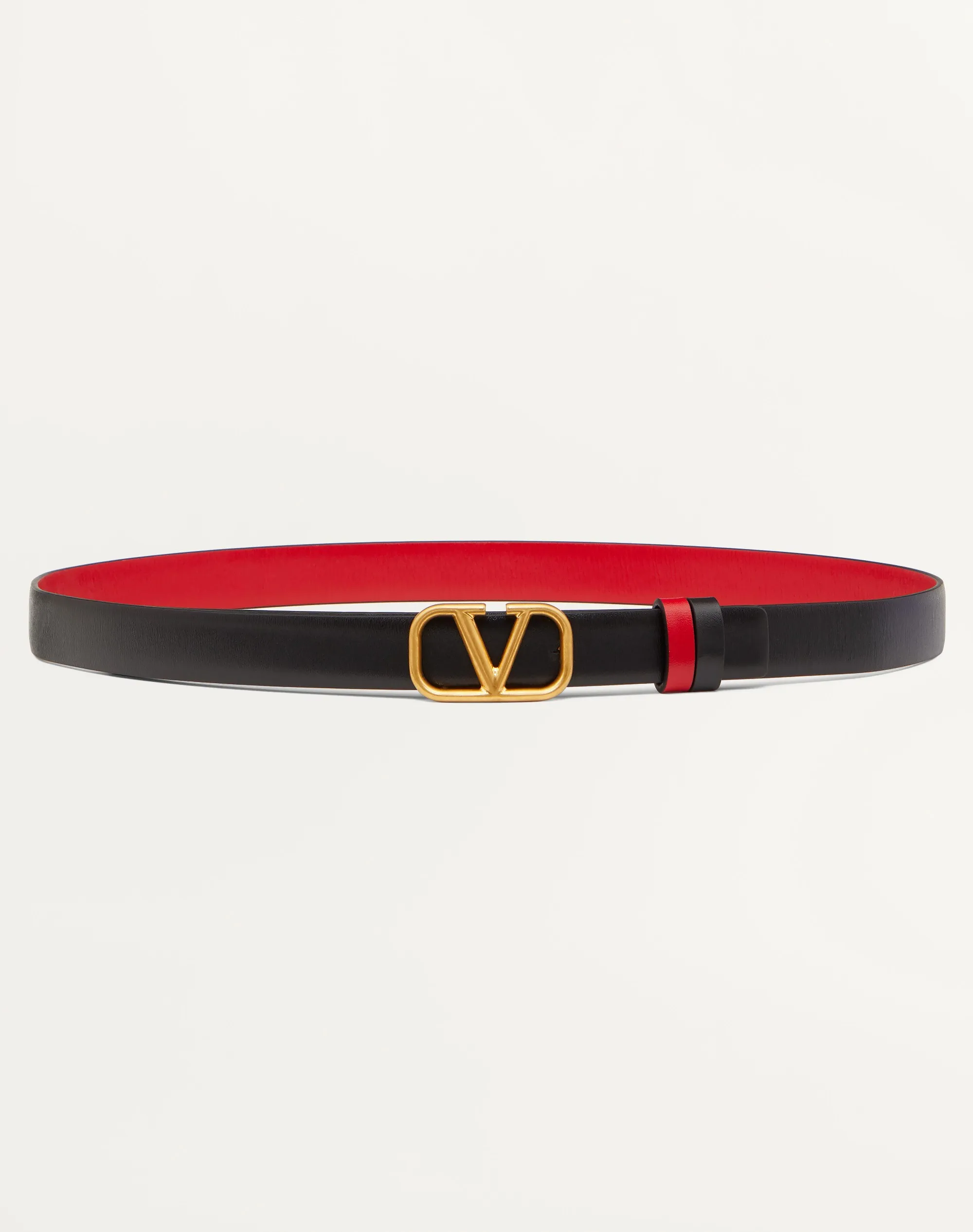 CINTURA REVERSIBILE VLOGO SIGNATURE IN VITELLO LUCIDO 20 MM