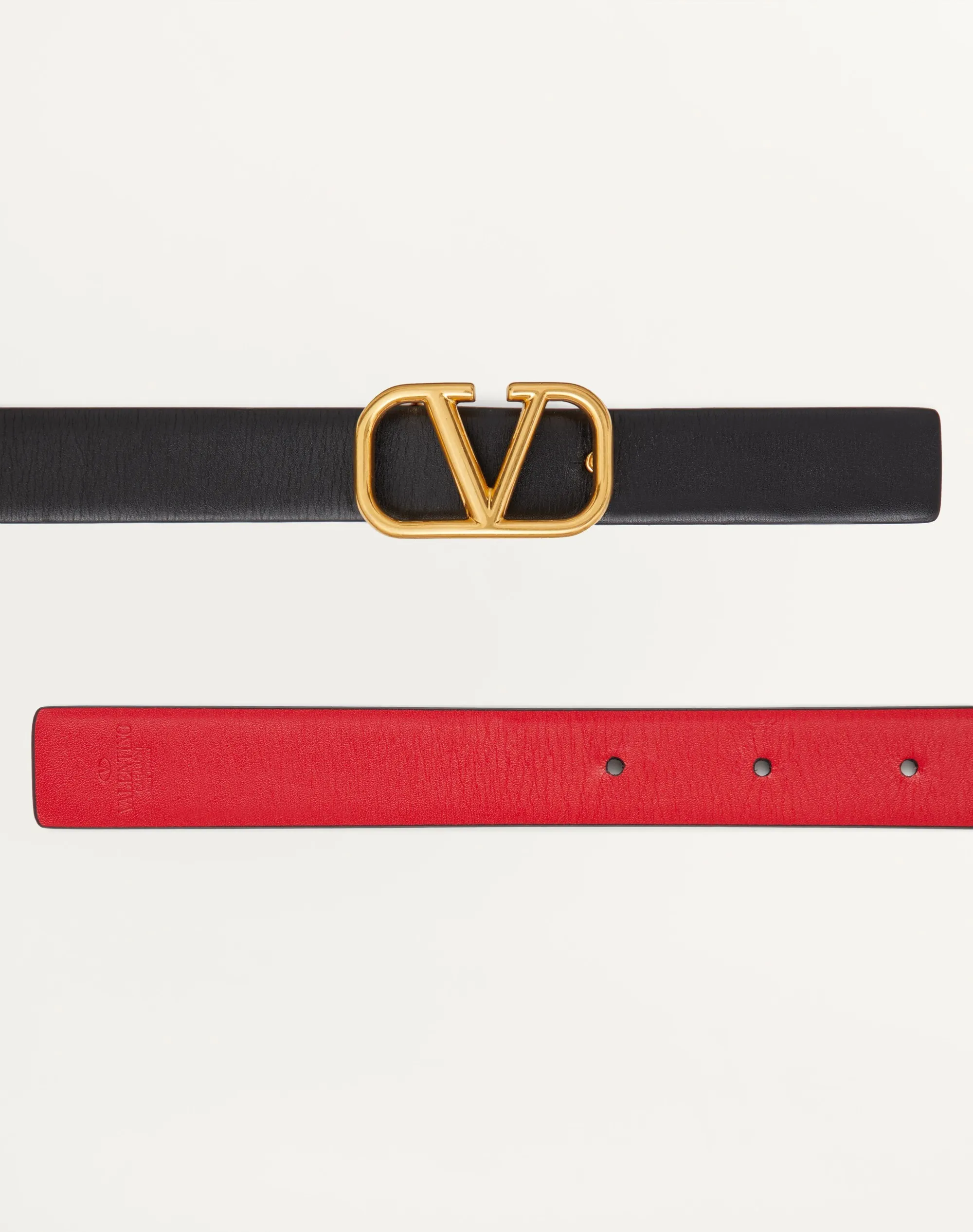 CINTURA REVERSIBILE VLOGO SIGNATURE IN VITELLO LUCIDO 20 MM