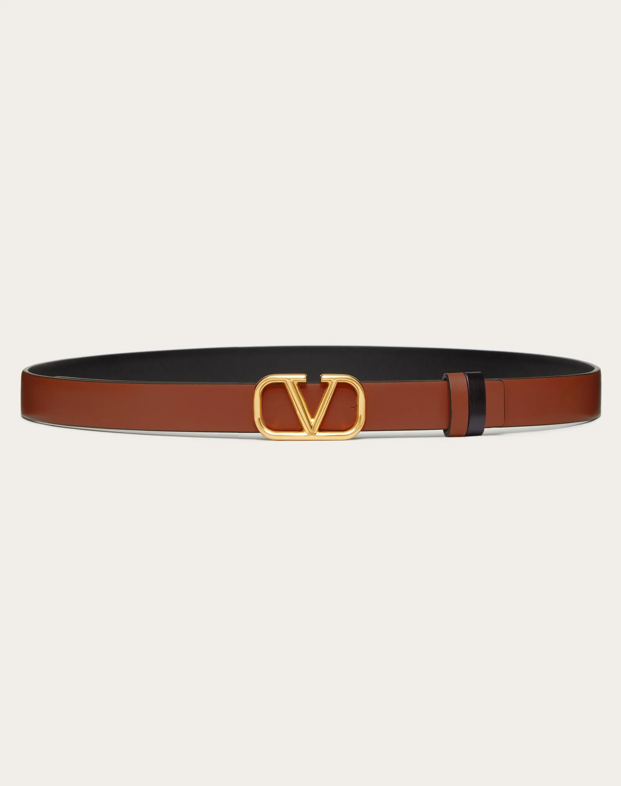 CINTURA REVERSIBILE VLOGO SIGNATURE IN VITELLO LUCIDO 20 MM