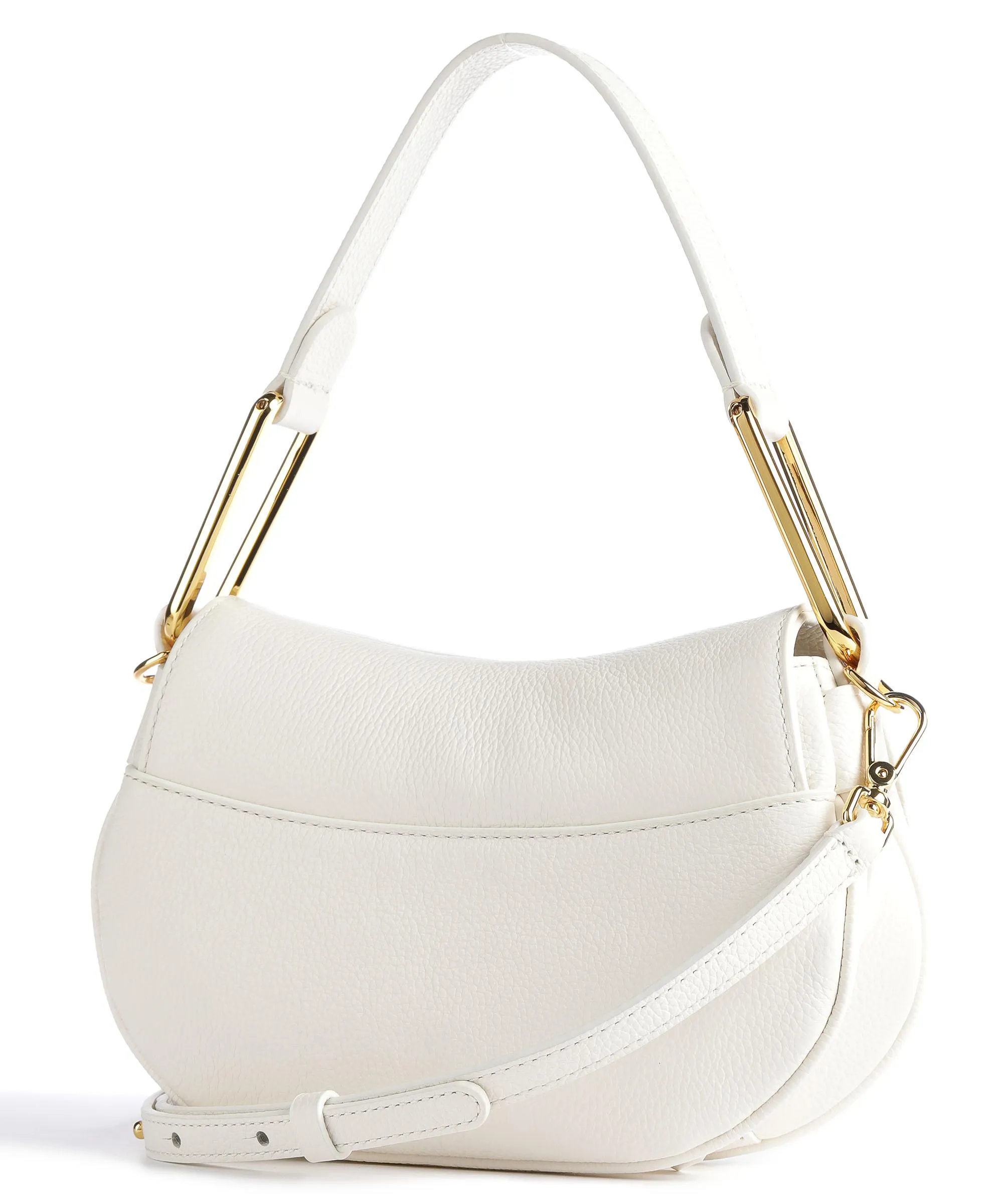  Coccinelle Magie Borsa a spalla pelle granulata bianco  