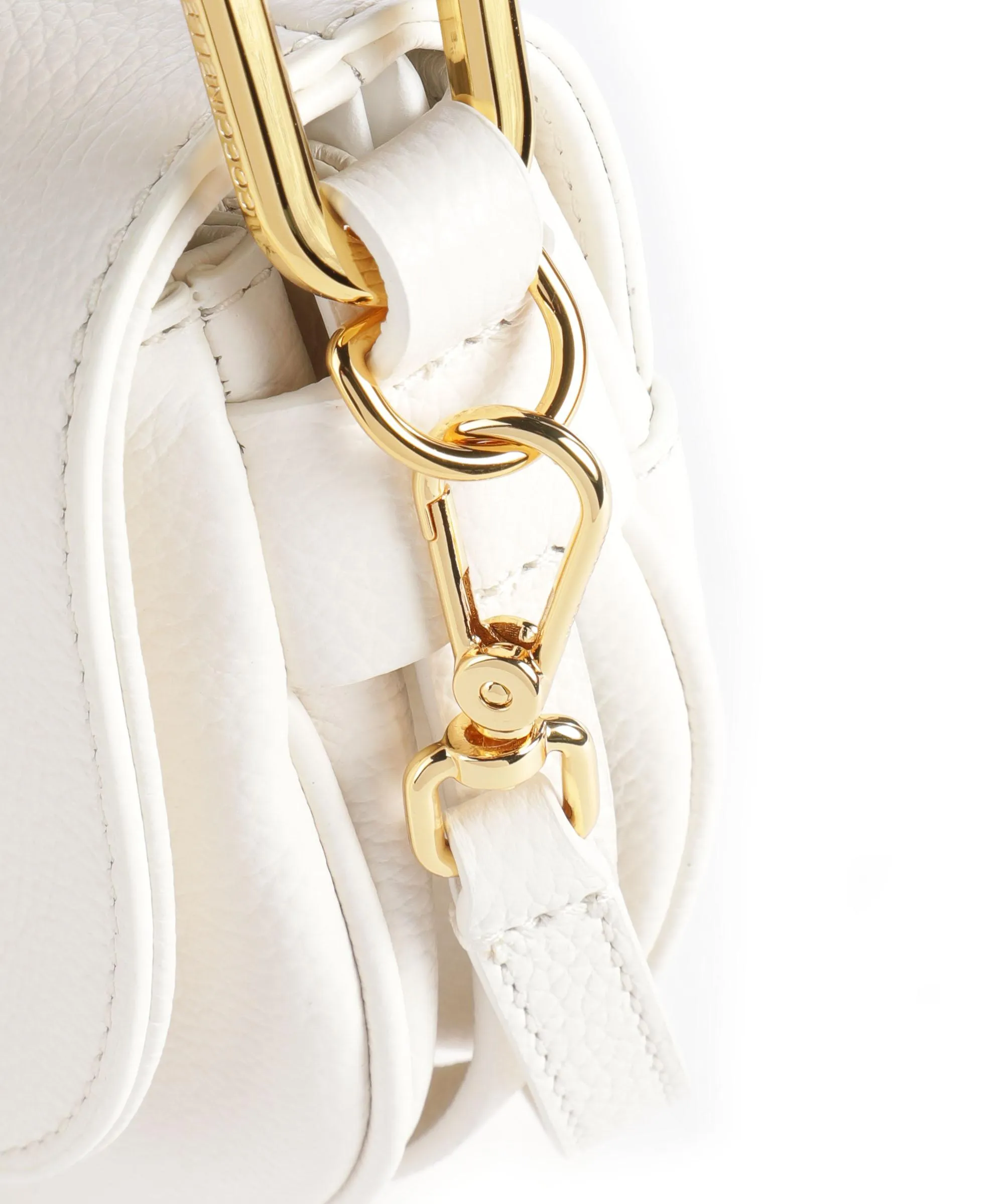  Coccinelle Magie Borsa a spalla pelle granulata bianco  