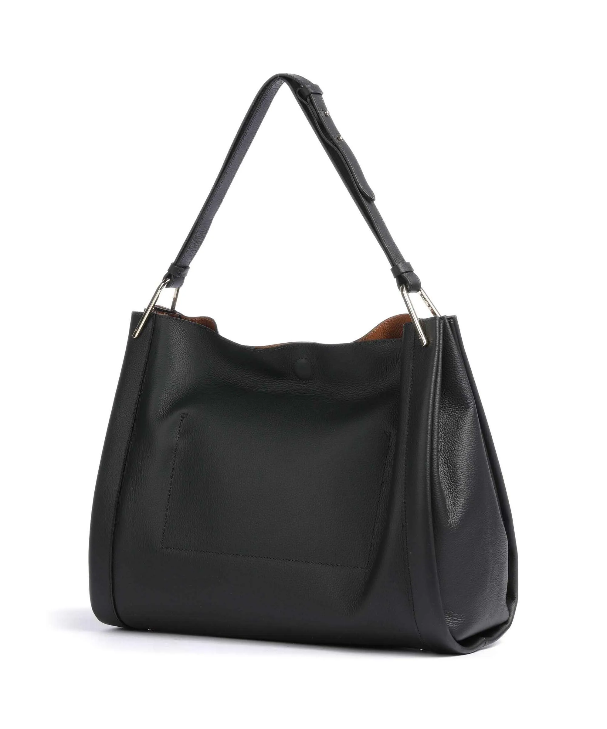  Coccinelle Wallace Borsa hobo pelle granulata nero  