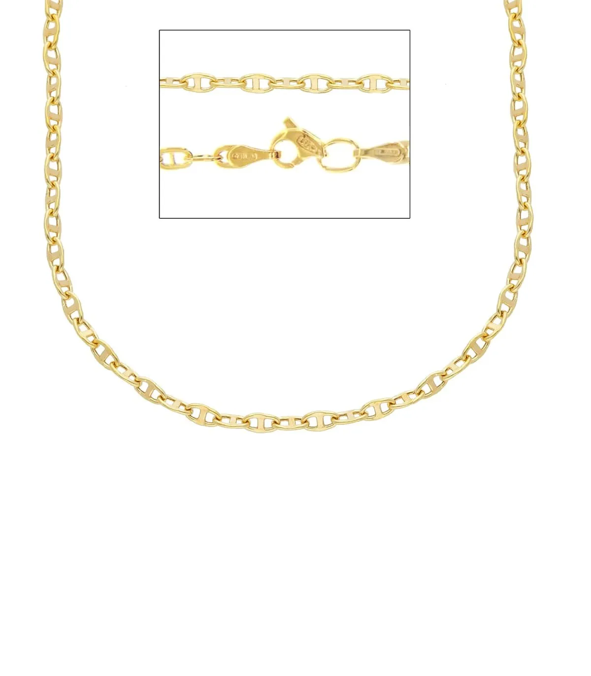 Collana Traversino Oro Giallo 9kt