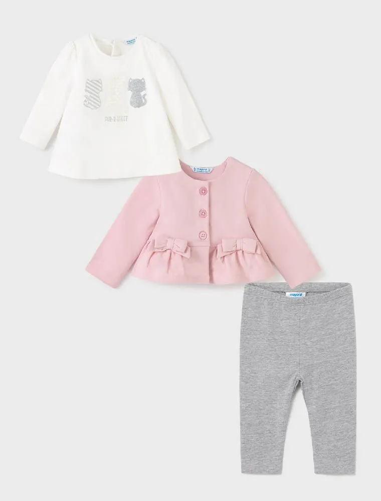 Completo 3 Pezzi Mayoral - Rosa