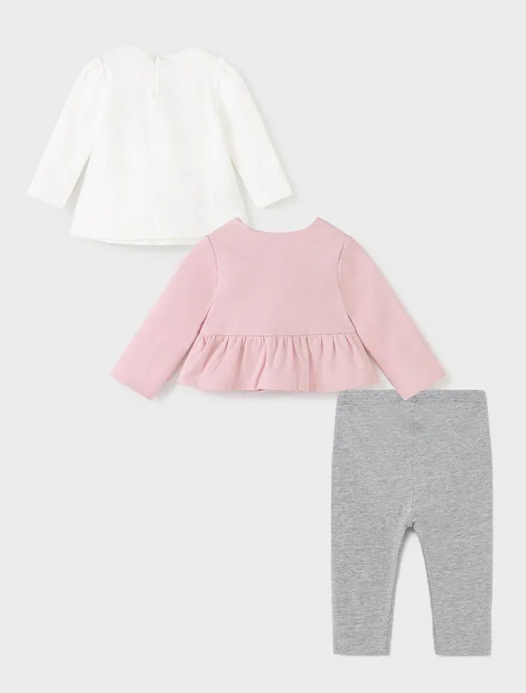Completo 3 Pezzi Mayoral - Rosa