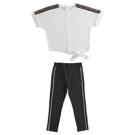 completo t-shirt e pantalone 4j562 per ragazza ido 