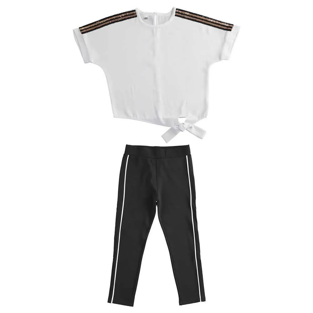 completo t-shirt e pantalone 4j562 per ragazza ido 