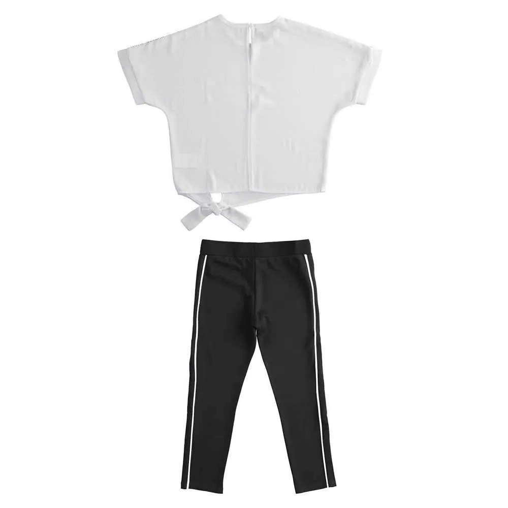completo t-shirt e pantalone 4j562 per ragazza ido 