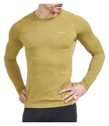 Craft Core Dry Active Comfort Yellow Long Sleeve Jersey