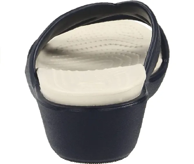 Crocs women's sandal with raised heel Patricia II 11661 blue-stucco