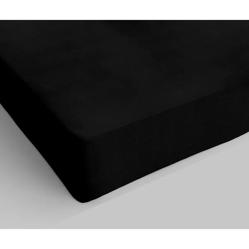 DATEX Linea Max Color lenzuola sotto con angoli, nero MX017