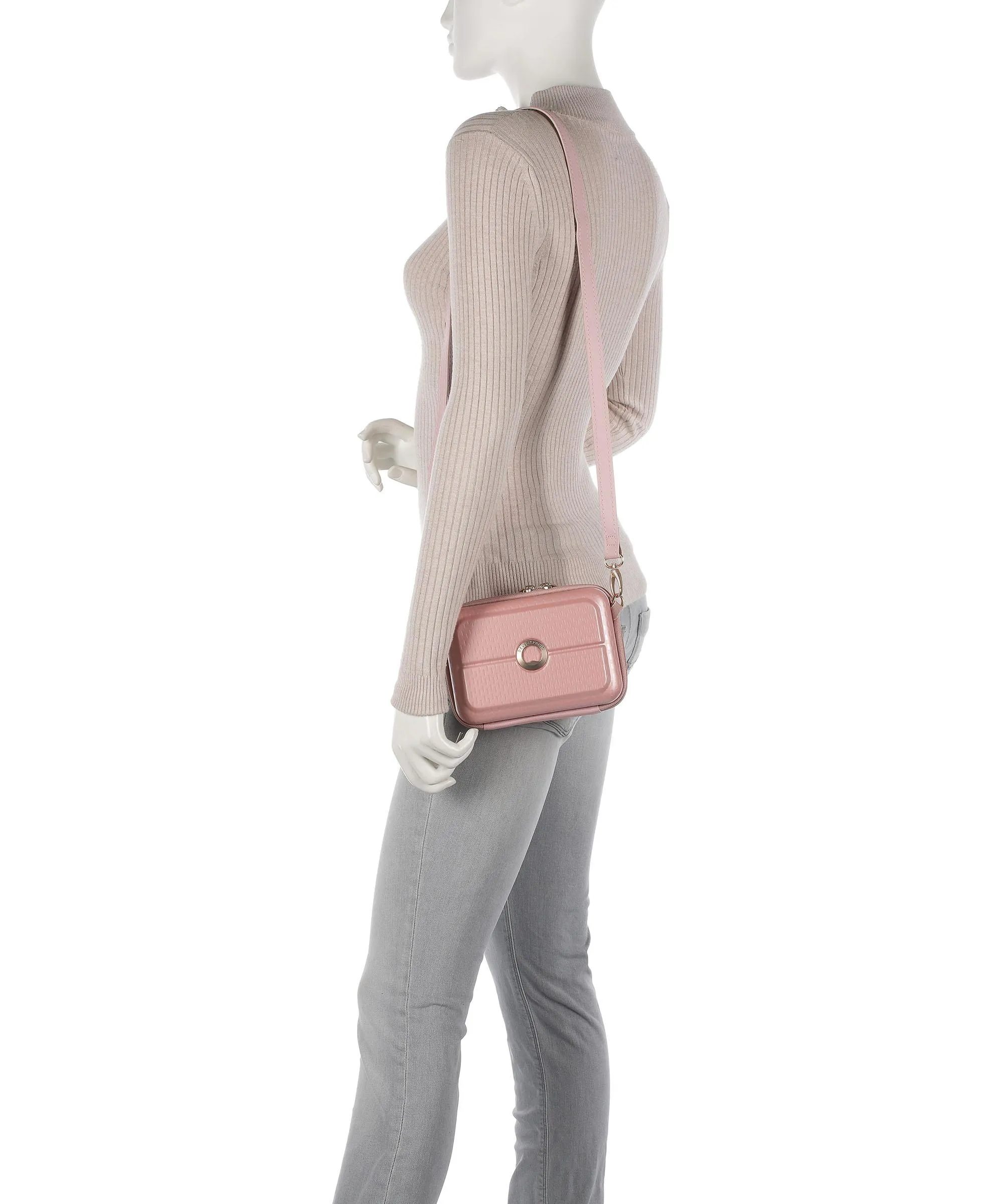  Delsey Paris Turenne Borsa a tracolla policarbonato rosa  