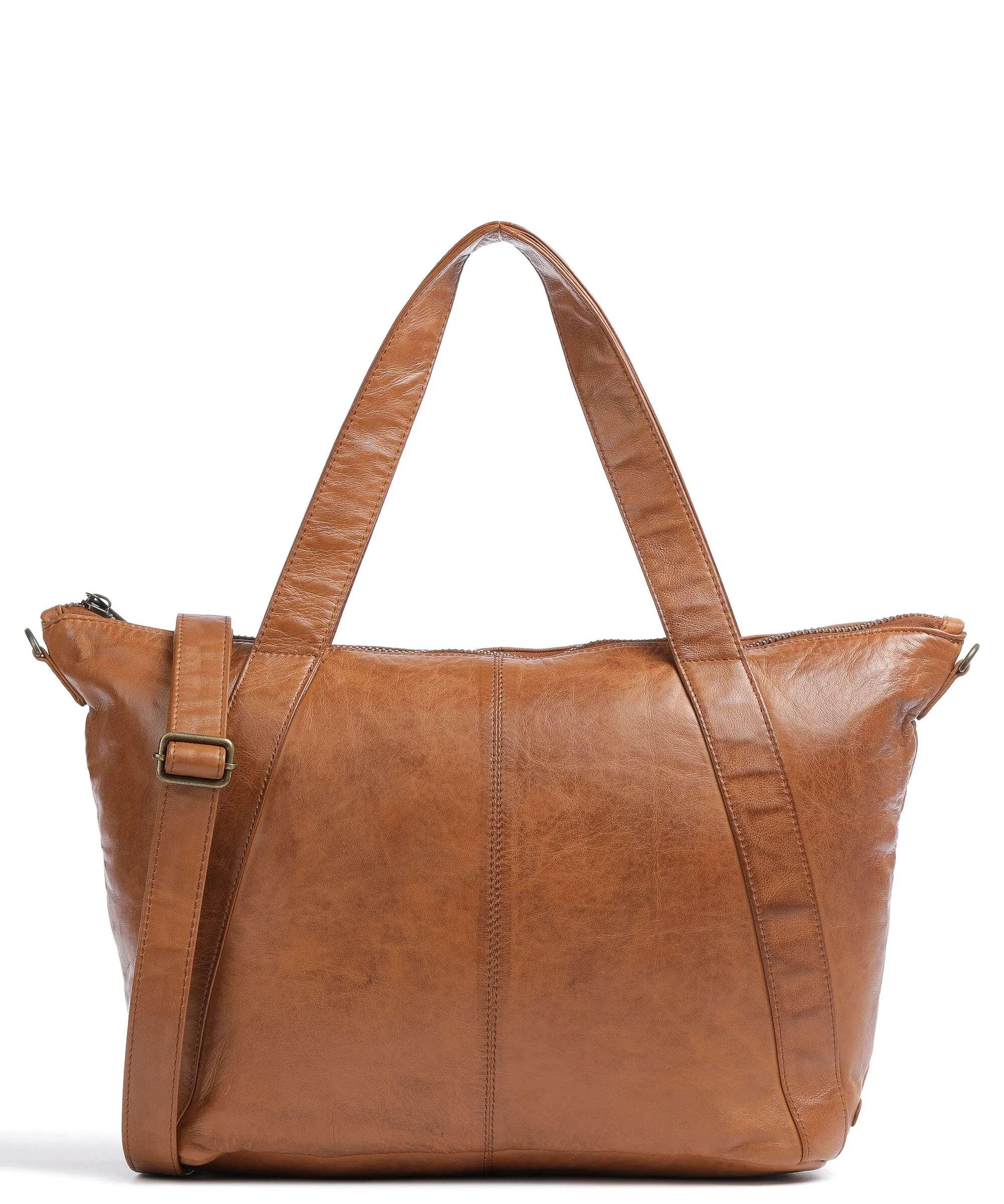  Depeche Power Field Borsa shopper pelle di pecora marrone  