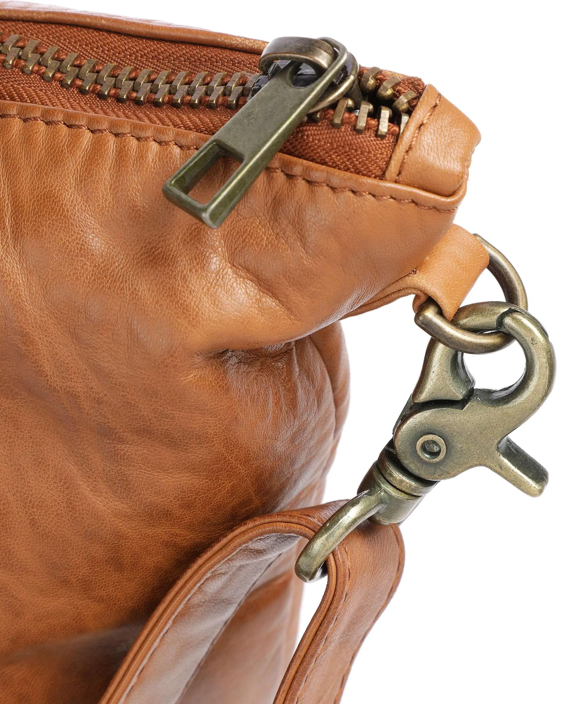  Depeche Power Field Borsa shopper pelle di pecora marrone  