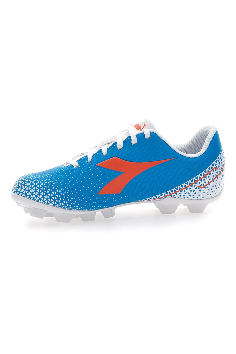   DIADORA Scarpe da Calcio con Tacchetti Fissi Azzurre con Logo Arancione Diadora Pichichi 6 Md Jr