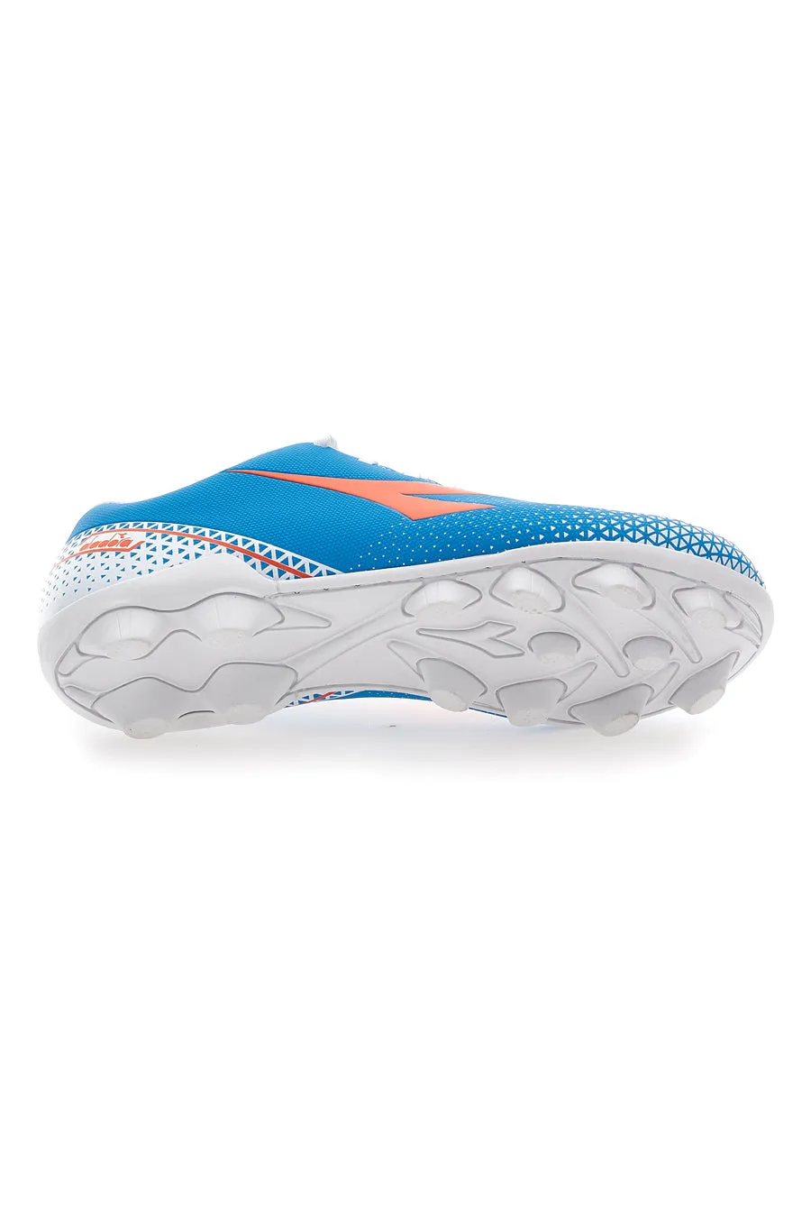   DIADORA Scarpe da Calcio con Tacchetti Fissi Azzurre con Logo Arancione Diadora Pichichi 6 Md Jr