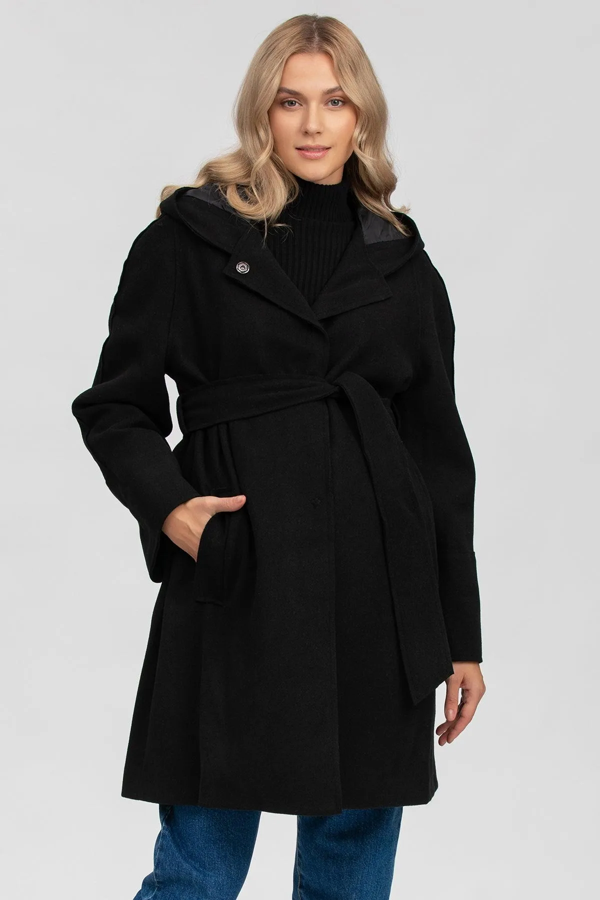 DIVINA | Cappotto Premaman Nero