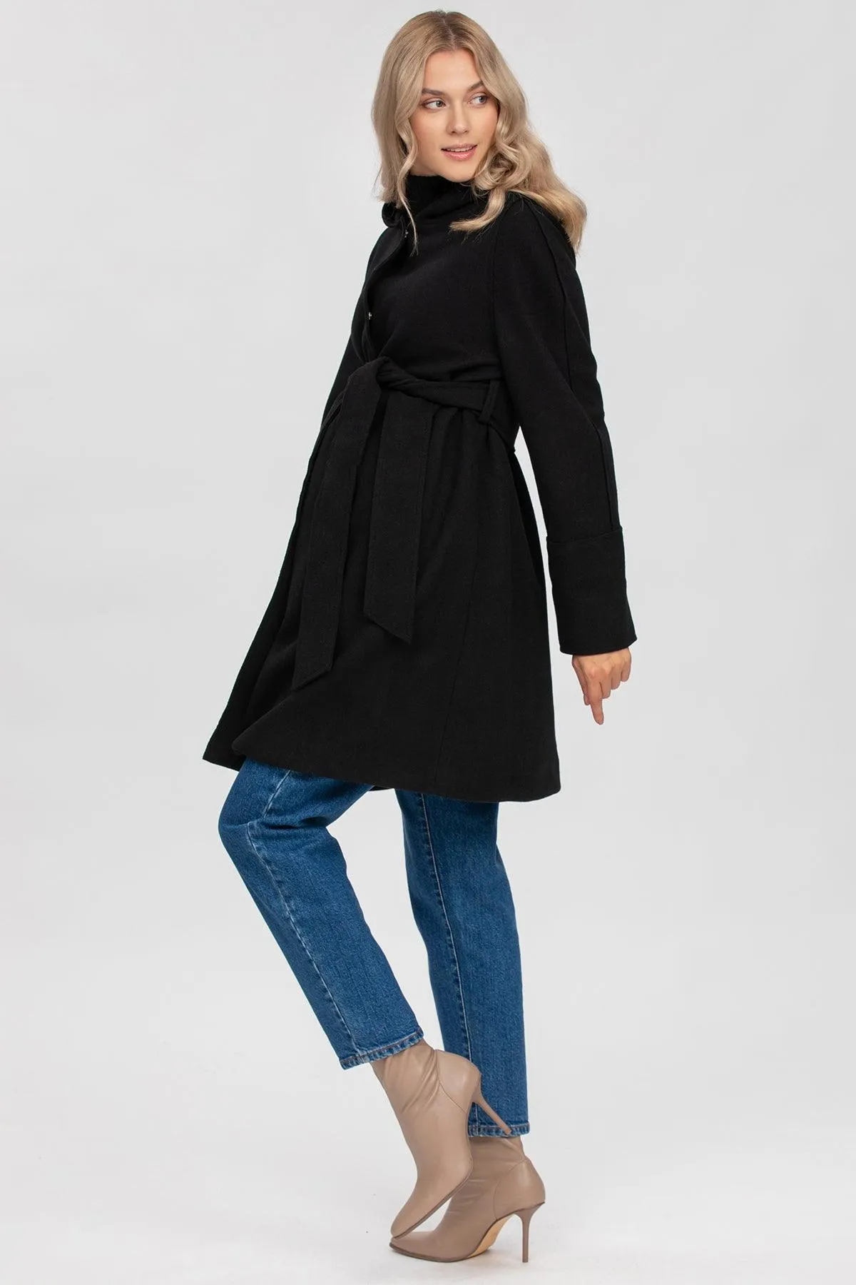 DIVINA | Cappotto Premaman Nero