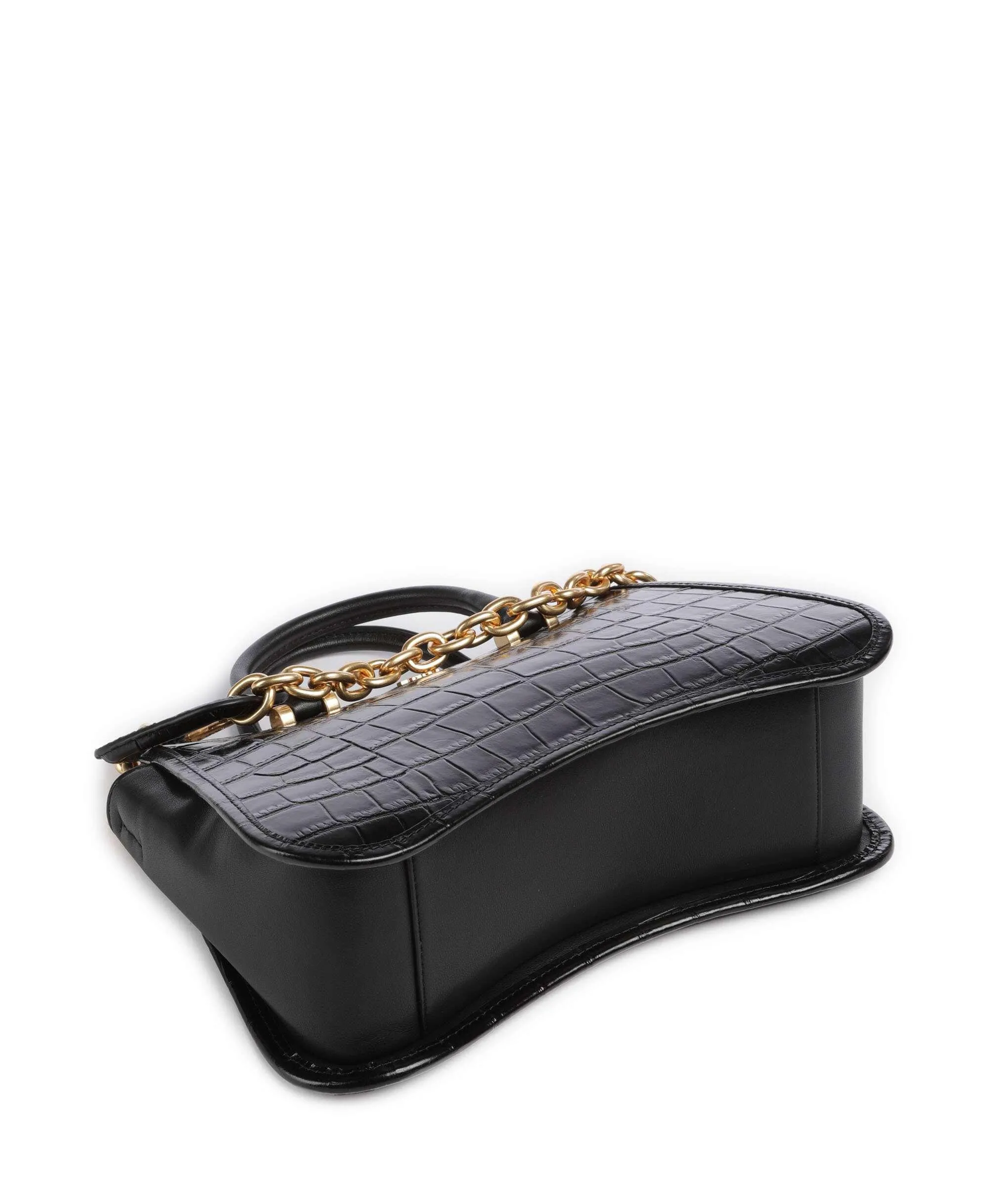  DKNY Adria Borsa a mano pelle di vacchetta goffrata nero  