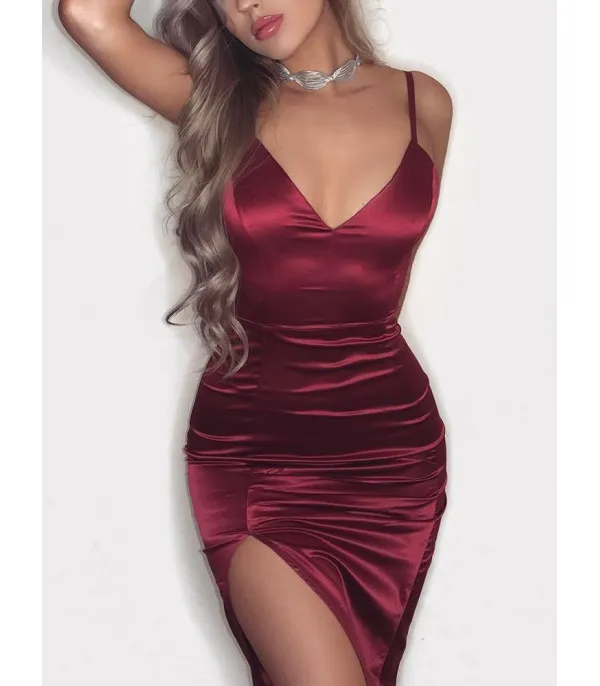 Dress in raso Doroly