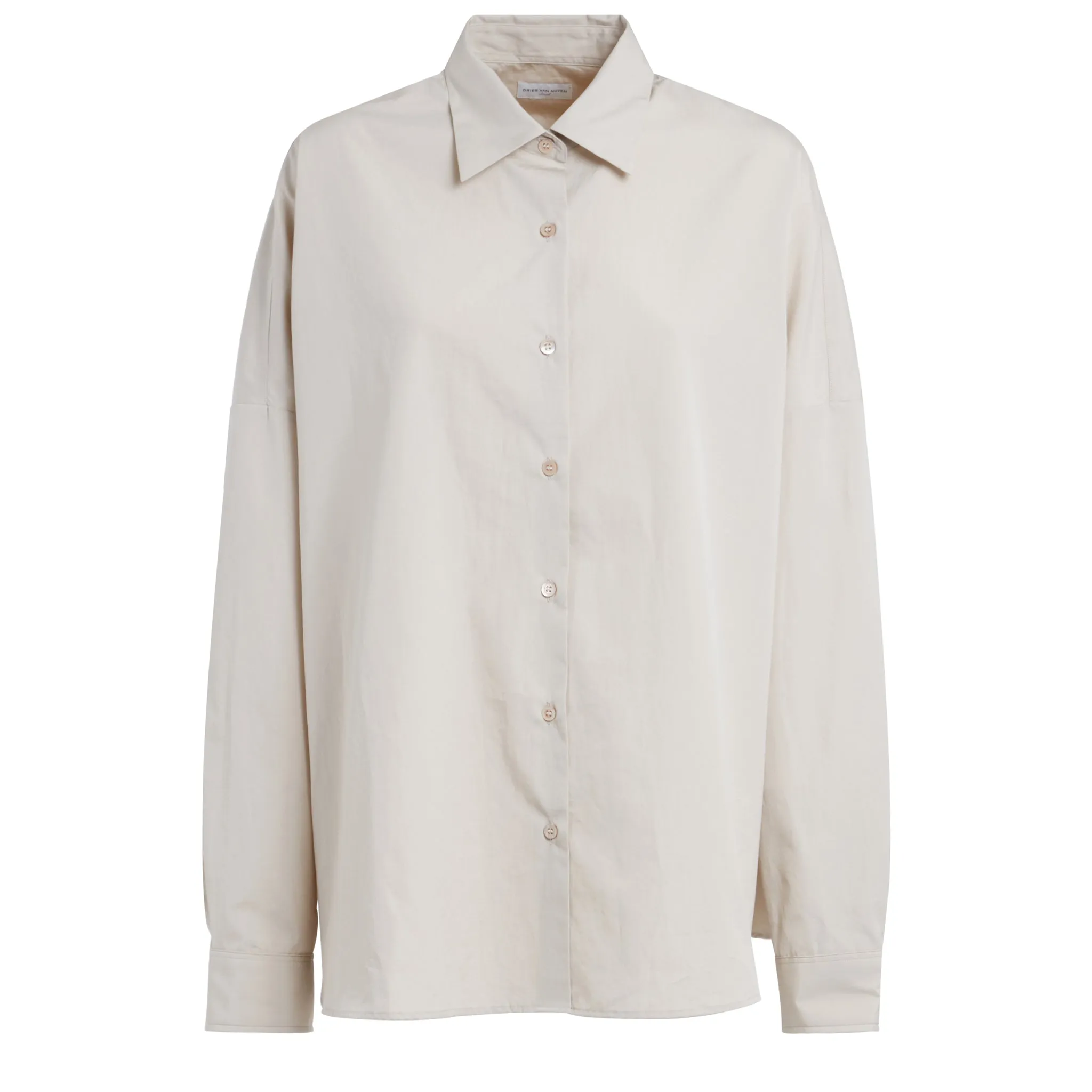DRIES VAN NOTEN  Camicia in cotone beige