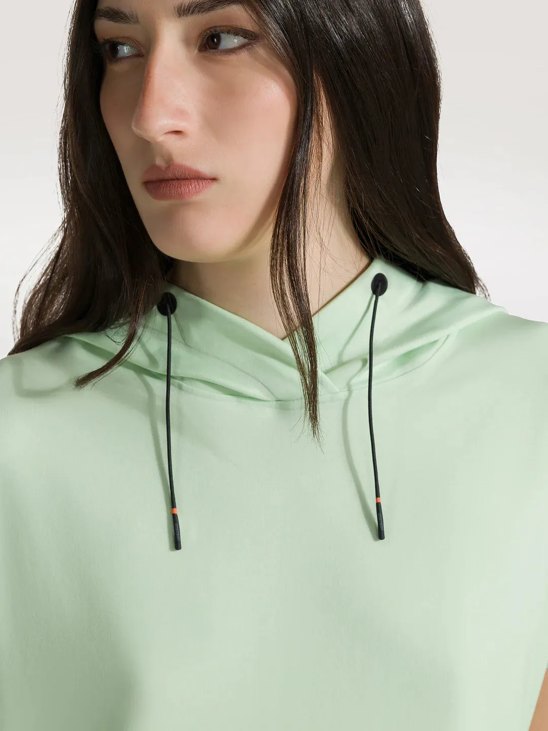 DS4-658 Duran Hood Fleece Latte Menta Woman  