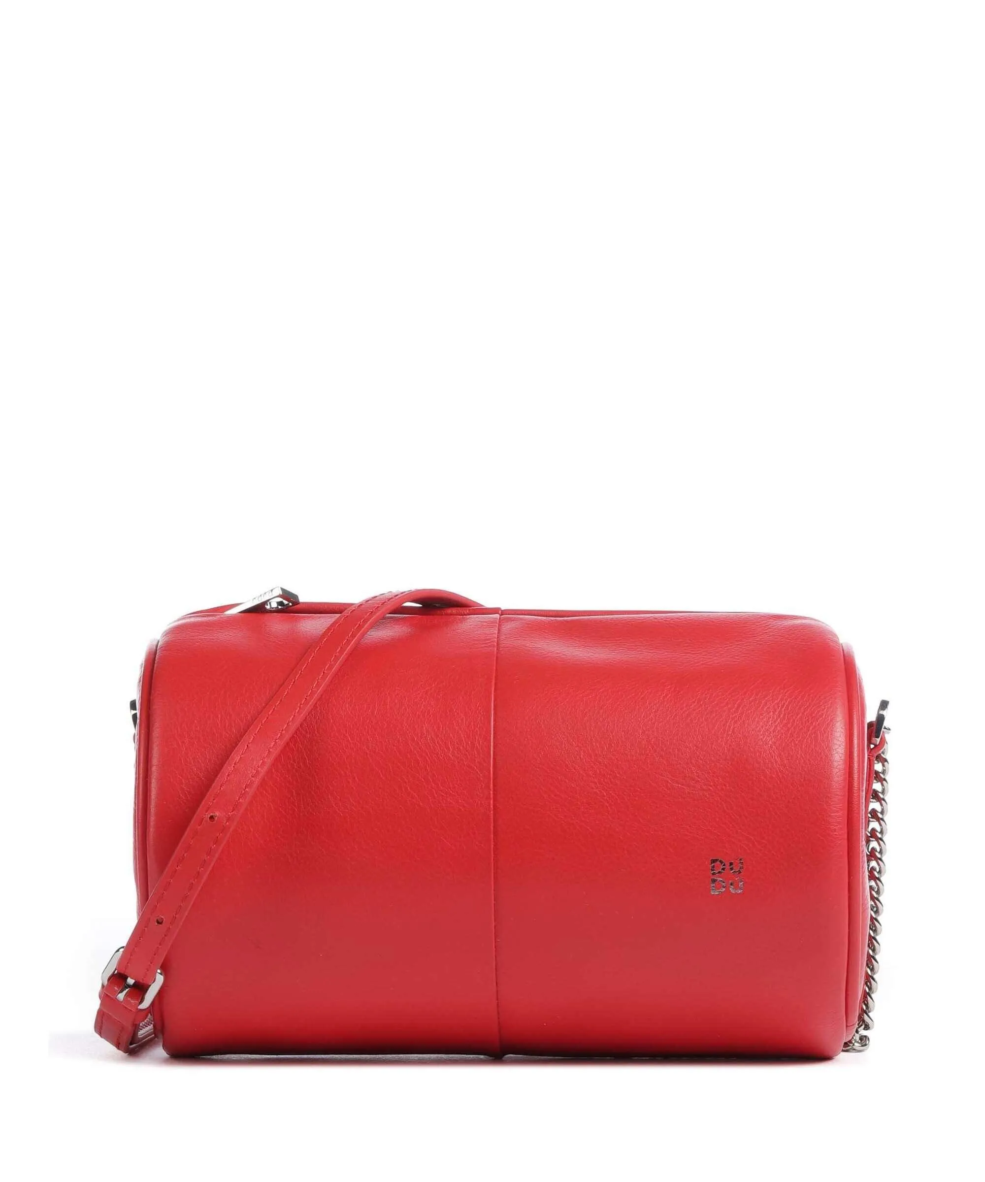  DuDu Bags Abigail Borsa a tracolla pelle di vitello finemente grana rosso  