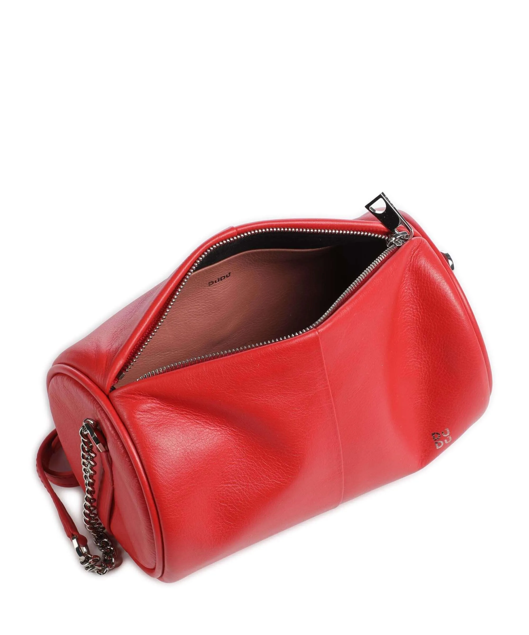  DuDu Bags Abigail Borsa a tracolla pelle di vitello finemente grana rosso  