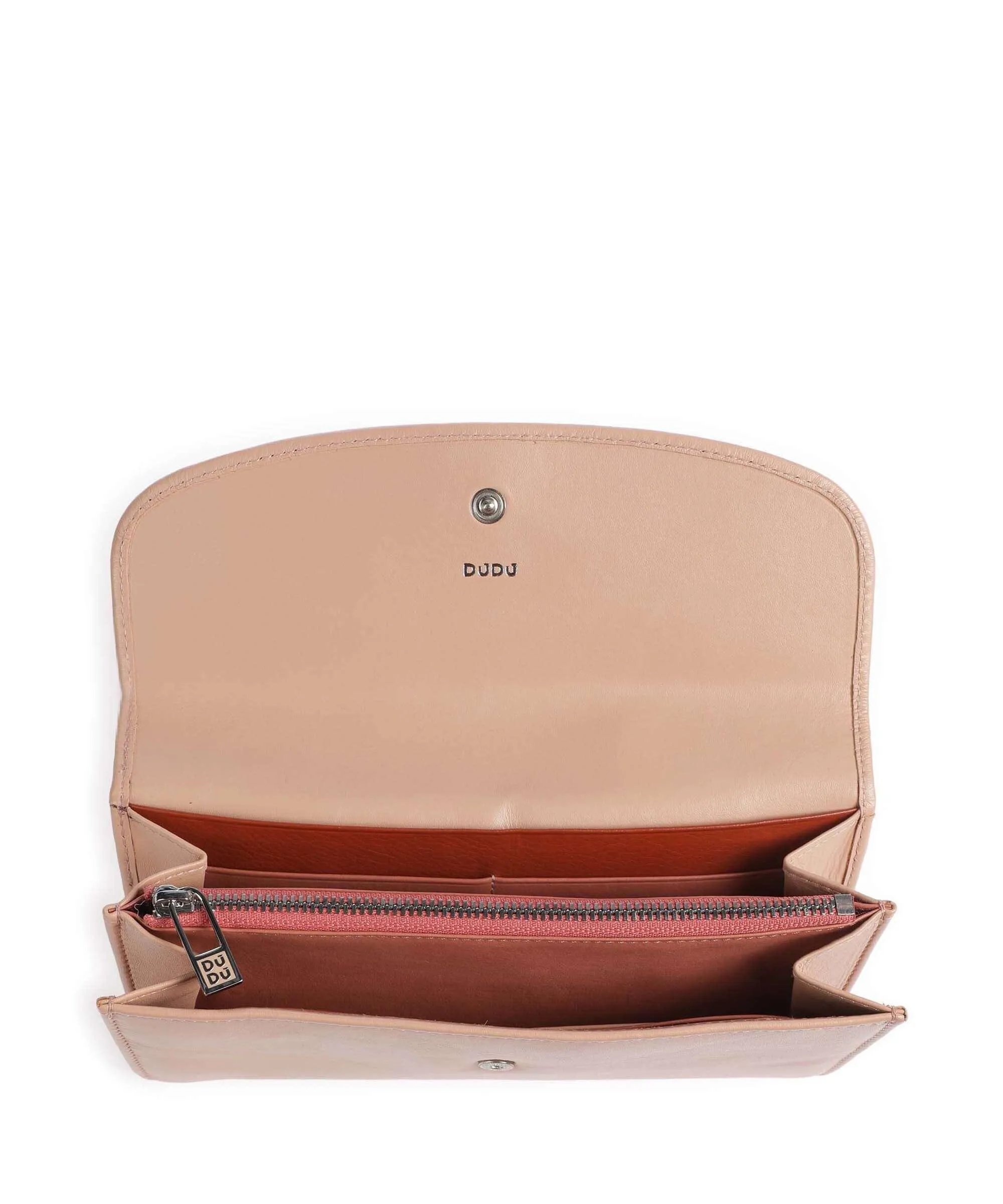  DuDu Bags Gandia RFID Portafoglio pelle di vitello finemente grana nude  