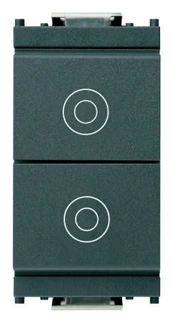 Due Pulsanti 1P NO 10A Grigio Vimar 16121