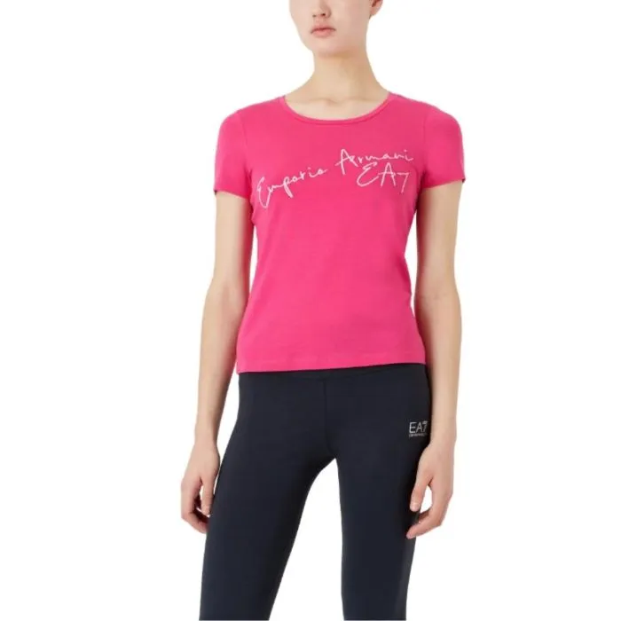 EA7 Emporio Armani T-shirt Logo Series In Cotone E Modal Stretch