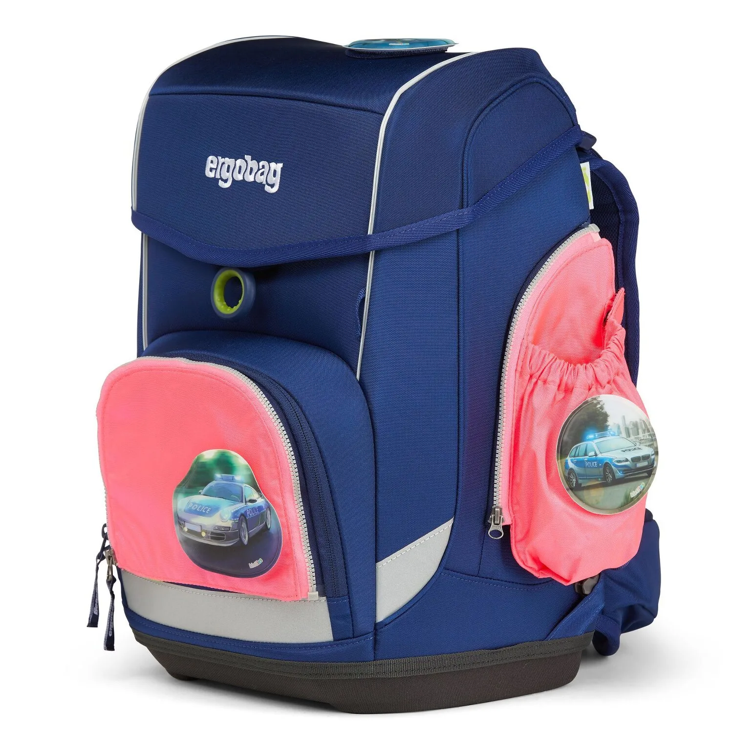 Ergobag Accessori Tasche laterali fluo Set di sicurezza 3 pezzi.