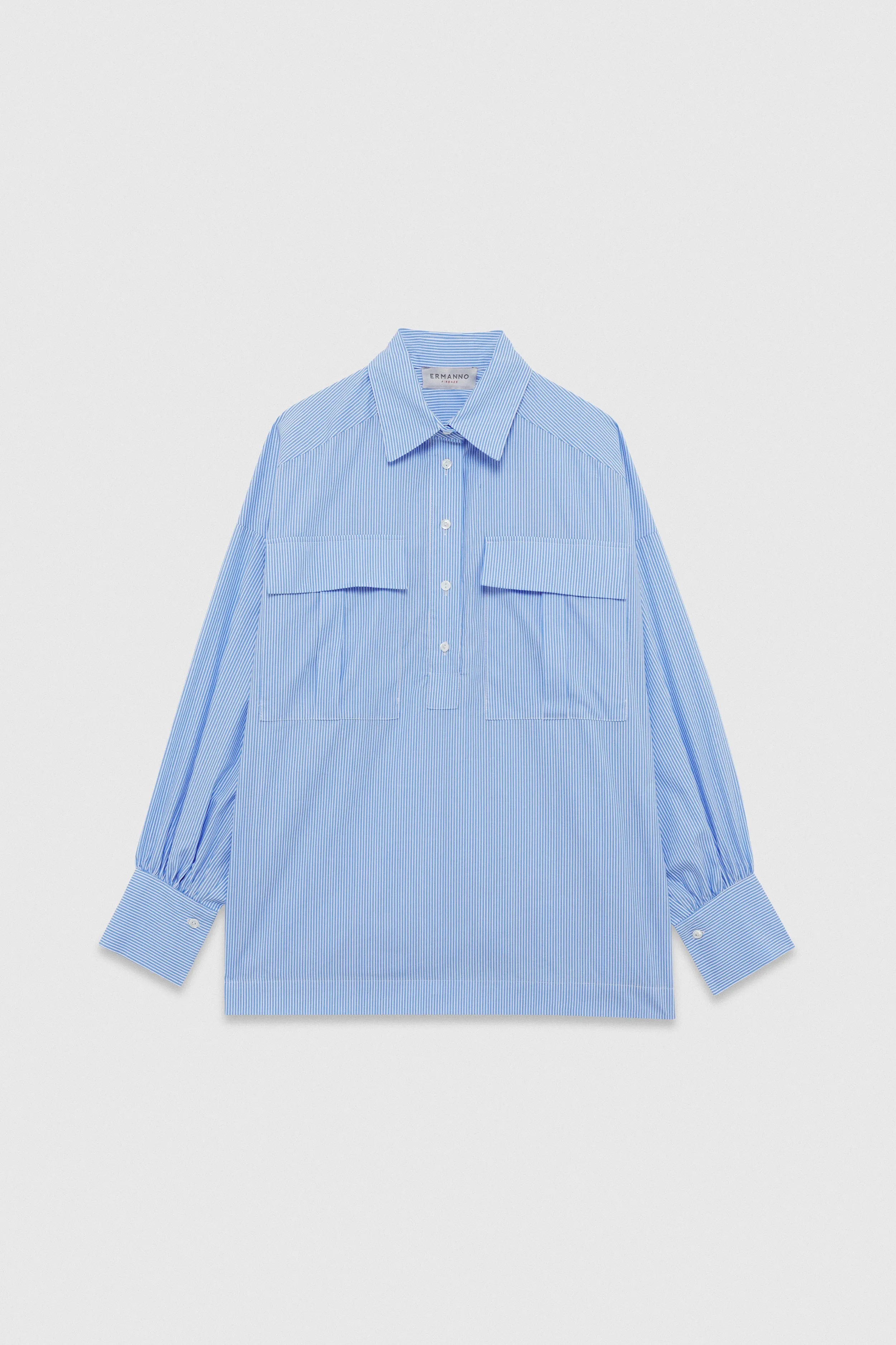 Ermanno Firenze CAMICIA A RIGHE TASCONATA