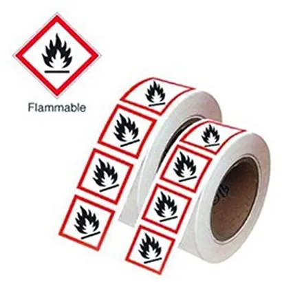 Etichetta di sicurezza Materiale infiammabile