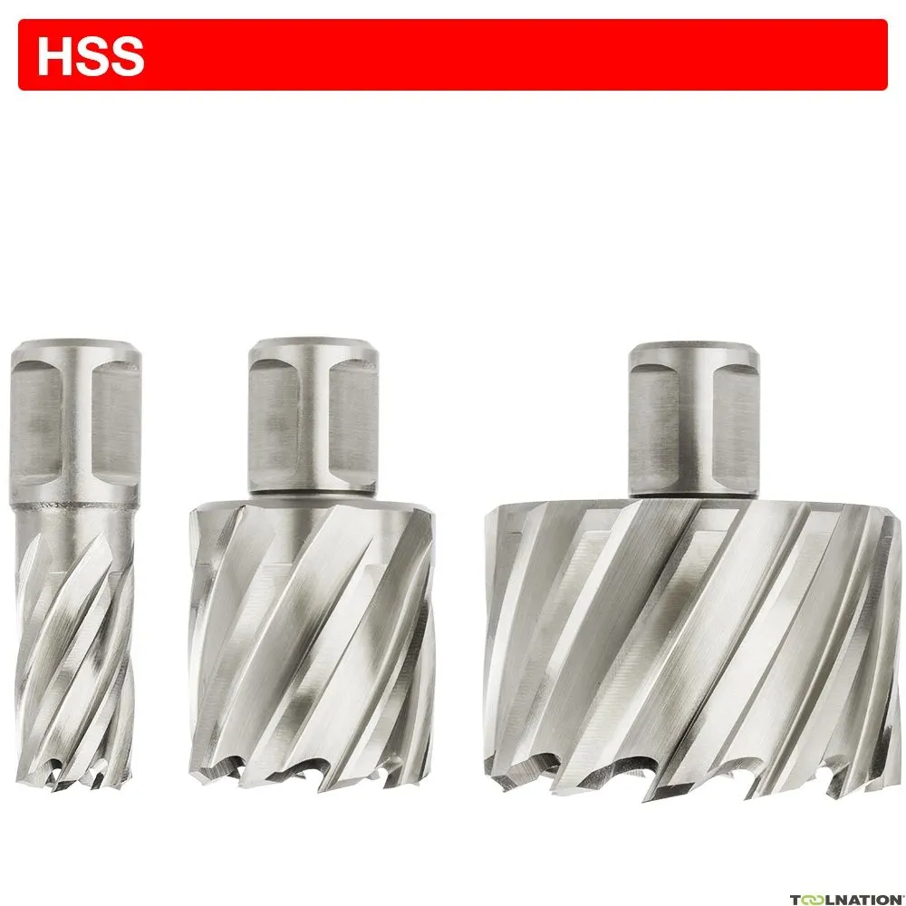 Euroboor 21005507602004 HCL.760 Punta per carotaggio, HSS, D 76 mm, DoC 55 mm, Weldon