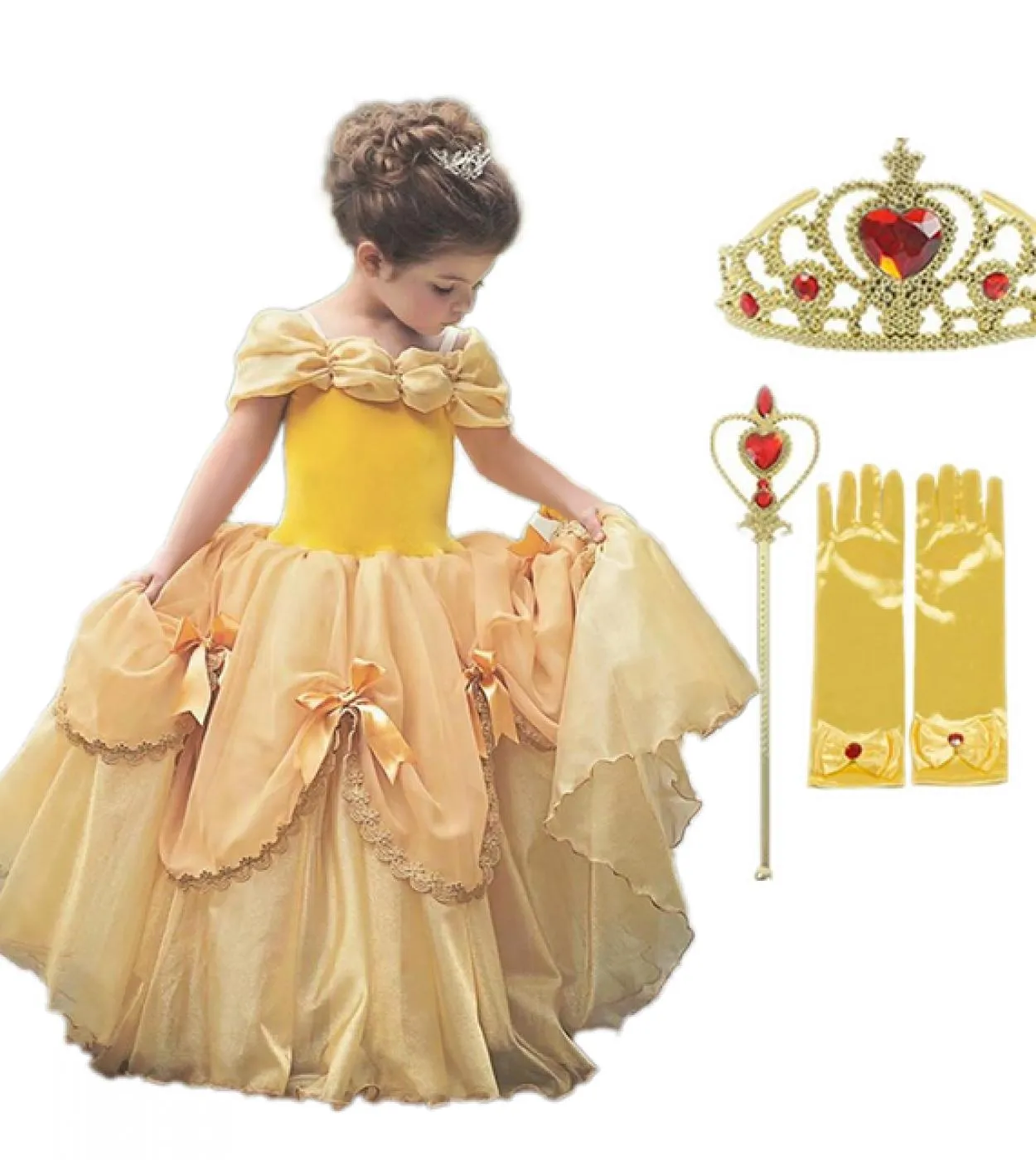 Fantasy Encanto Girl Cosplay Party Costume di Halloween 4 10t Kids Beauty Princess Disguise Vestido Girls Birthday Dresses